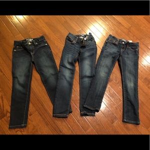 Bundle of dark wash jeans